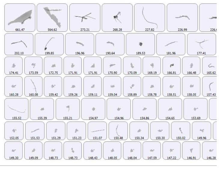 Análisis de morfología y cantidad partículas en anestesias.       